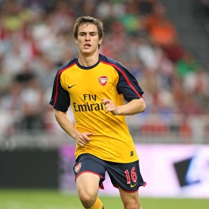 Aaron Ramsey of Arsenal Ties it Up against Sevilla at the Amsterdam Tournament, 2008