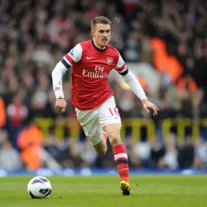 Aaron Ramsey (Arsenal). Tottenham Hotspur 2: 1 Arsenal. Barclays Premier League. White Hart Lane