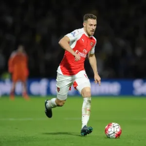 Aaron Ramsey (Arsenal). Watford 0: 3 Arsenal. Barclays Premier League. Vicarage Road
