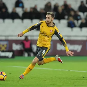 Aaron Ramsey (Arsenal). West Ham United 1: 5 Arsenal. Premier League. London Stadium Aaron Ramsey (Arsenal). West Ham United 1: 5 Arsenal. Premier League. London Stadium