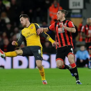 Aaron Ramsey Faces Off Against Dan Gosling: AFC Bournemouth vs. Arsenal, Premier League 2016-17 Aaron Ramsey Faces Off Against Dan Gosling: AFC Bournemouth vs. Arsenal, Premier League 2016-17