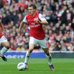 Aaron Ramsey and Kieran Gibbs (Arsenal). Arsenal 3: 3 Norwich City. Barclays Premier League