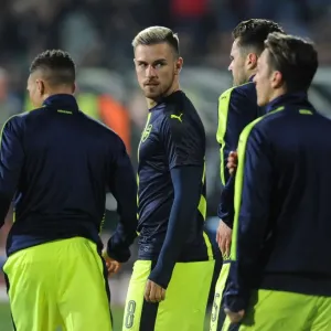 Aaron Ramsey Prepares for Arsenal's UEFA Champions League Clash against Ludogorets Razgrad (November 2016)