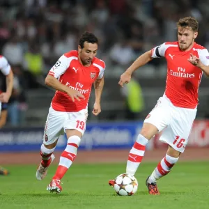 Aaron Ramsey and Santi Cazorla (Arsenal). Besiktas 0: 0 Arsenal. UEFA Champions League