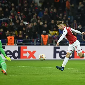 Aaron Ramsey Scores Arsenal's Second Goal in Europa League Quarterfinal vs CSKA Moscow (2018)
