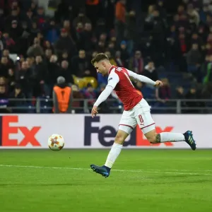 Aaron Ramsey Scores Arsenal's Second Goal in Europa League Quarterfinal vs CSKA Moscow (2018)
