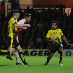 Aaron Ramsey Scores Thrilling Goal Against Craig Cathcart: Watford vs Arsenal, Premier League 2015/16