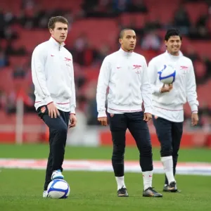 Aaron Ramsey and Theo Walcott (Arsenal). Arsenal 1: 1 Leeds United, FA Cup 3rd Round Aaron Ramsey and Theo Walcott (Arsenal). Arsenal 1: 1 Leeds United, FA Cup 3rd Round