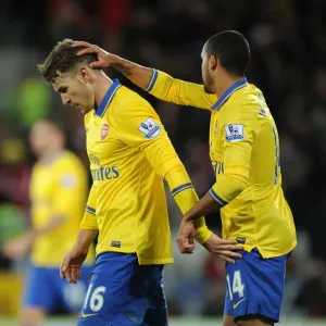 Aaron Ramsey and Theo Walcott's Goal Celebration: Cardiff City vs. Arsenal (2013-14)