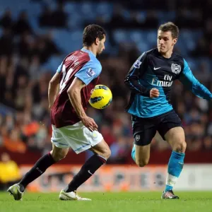 Aaron Ramsey vs. Carlos Cuellar: Battle in the Midfield - Aston Villa vs. Arsenal (2011-12)