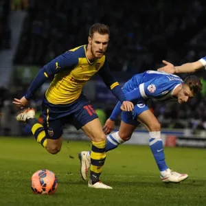 Aaron Ramsey vs. Joe Bennett: FA Cup Clash Between Brighton & Hove Albion and Arsenal Aaron Ramsey vs. Joe Bennett: FA Cup Clash Between Brighton & Hove Albion and Arsenal