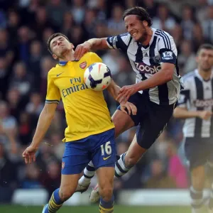 Aaron Ramsey vs. Jonas Olsson: Clash at The Hawthorns - West Bromwich Albion vs. Arsenal (2013-14)