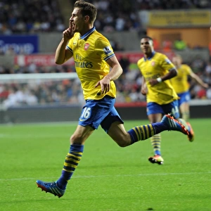 Aaron Ramsey's Double Strike: Swansea City vs. Arsenal, Premier League 2013-14