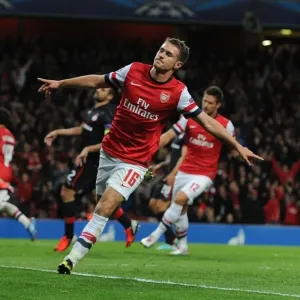 Aaron Ramsey's Hat-Trick: Arsenal FC Triumphs Over Olympiacos FC in the UEFA Champions League (2012)