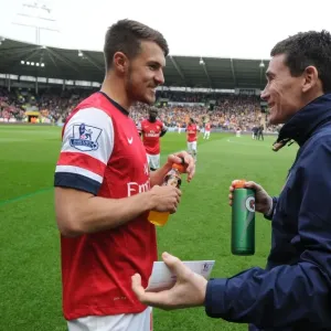 Aaron Ramsey's Pre-Match Chat with Arsenal Doctor Gary O'Driscoll (Hull City vs Arsenal, 2014)