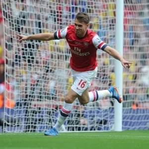 Aaron Ramsey's Stunner: Arsenal vs Stoke City, Premier League 2013-14 Aaron Ramsey's Stunner: Arsenal vs Stoke City, Premier League 2013-14