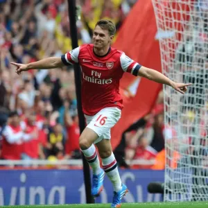 Aaron Ramsey's Thrilling Goal: Arsenal vs. Stoke City, Premier League 2013-14 Aaron Ramsey's Thrilling Goal: Arsenal vs. Stoke City, Premier League 2013-14