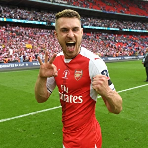 Aaron Ramsey's Triumphant FA Cup Celebration: Arsenal Beats Chelsea