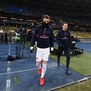 Aaron Ramsey's Warm-Up: Arsenal vs. Vorskla Poltava, UEFA Europa League