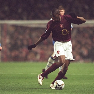 Abou Diaby in Action: Dramatic Carling League Cup Semifinal Clash between Arsenal and Wigan Athletic, Highbury, London, 2005