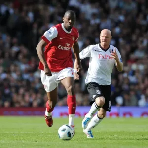 Abou Diaby (Arsenal) Andrew Johnson (Fulham). Fulham 2: 2 Arsenal, Barclays Premier League