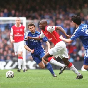 Abou Diaby (Arsenal) Andriy Shevchenko and Michael Ballack (Chelsea) Abou Diaby (Arsenal) Andriy Shevchenko and Michael Ballack (Chelsea)