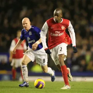 Abou Diaby (Arsenal) Andy Johnson and Phil Neville (Everton) Abou Diaby (Arsenal) Andy Johnson and Phil Neville (Everton)
