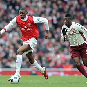 Abou Diaby (Arsenal) Asamoah Gyan (Sunderland). Arsenal 0: 0 Sunderland