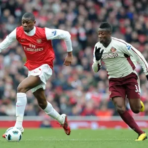 Abou Diaby (Arsenal) Asamoah Gyan (Sunderland). Arsenal 0: 0 Sunderland