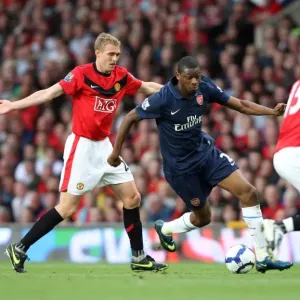 Abou Diaby (Arsenal) Darren Fletcher and Nemja Vidic (Man Utd) Abou Diaby (Arsenal) Darren Fletcher and Nemja Vidic (Man Utd)