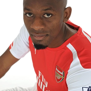 Abou Diaby at Arsenal Football Club's 2014-15 Photocall