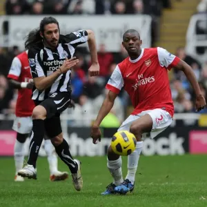 Abou Diaby (Arsenal) Jonas Guitierrez (Newcastle). Newcastle United 4: 4 Arsenal