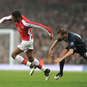Abou Diaby (Arsenal) Jonathan Spector (West Ham). Arsenal 2: 0 West Ham United