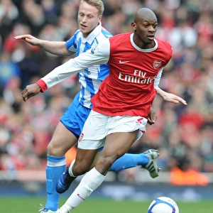 Abou Diaby (Arsenal) Lee Peltier (Huddersfield). Arsenal 2: 1 Huddersfield Town