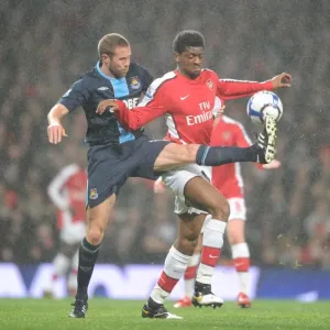 Abou Diaby (Arsenal) Matthew Upson (West Ham). Arsenal 2: 0 West Ham United