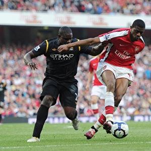 Abou Diaby (Arsenal) Micah Richards (Man City). Arsenal 0: 0 Manchester City
