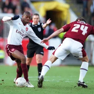 Abou Diaby (Arsenal) Stanislav Varga (Burnley) Abou Diaby (Arsenal) Stanislav Varga (Burnley)
