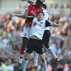 Abou Diaby (Arsenal) Zoltan Gera and John Pantsil (Fulham)