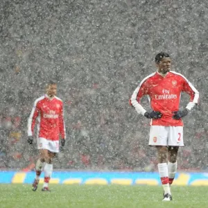 Abou Diaby: Arsenal's Midfield Battle at Emirates Against Everton (2-2), Barclays Premier League