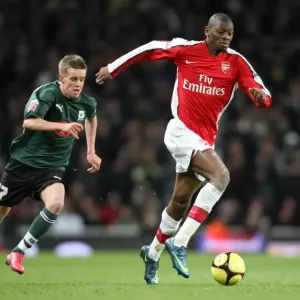 Abou Diaby and Craig Noone Clash in FA Cup: Arsenal's 3:1 Victory over Plymouth Argyle at Emirates Stadium (January 3, 2009)