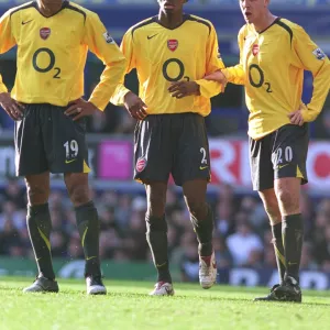 Abou Diaby, Philippe Senderos and Gilberto (Arsenal)