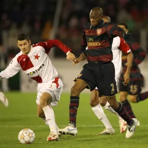 Abu Diaby (Arsenal) Daniel Pudil (Slavia Prague)