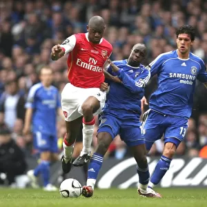 Abu Diaby (Arsenal) Lassana Diarra and Michael Ballack (Chelsea)