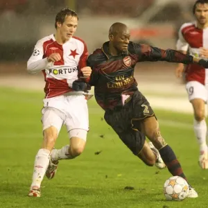 Abu Diaby (Arsenal) Michal Svec (Slavia Prague)