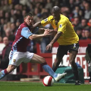 Abu Diaby (Arsenal) Phil Bardsley (Aston Villa) Abu Diaby (Arsenal) Phil Bardsley (Aston Villa)
