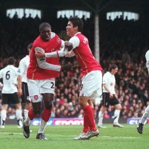 Adebayor and Eduardo: Double Trouble - Arsenal's Unforgettable Goal Celebration vs. Fulham (2007) Adebayor and Eduardo: Double Trouble - Arsenal's Unforgettable Goal Celebration vs. Fulham (2007)