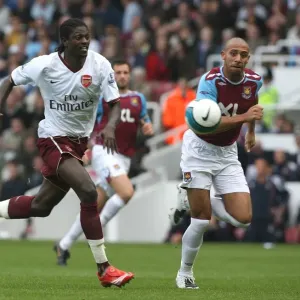 Adebayor Scores the Winner: Arsenal Triumph Over West Ham in BPL Clash Adebayor Scores the Winner: Arsenal Triumph Over West Ham in BPL Clash