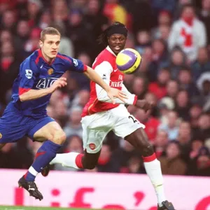 Adebayor vs Vidic Print: Emirates Stadium Match Adebayor vs Vidic Print: Emirates Stadium Match