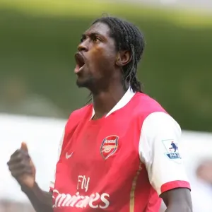 Adebayor's Brilliant Strike: 2-2 Arsenal vs. Tottenham, FA Premiership, 2007 Adebayor's Brilliant Strike: 2-2 Arsenal vs. Tottenham, FA Premiership, 2007