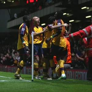 Adebayor's Double: Arsenal's Celebration after 2nd Goal vs. West Ham (Eboue, Silvestre, Fabregas) Adebayor's Double: Arsenal's Celebration after 2nd Goal vs. West Ham (Eboue, Silvestre, Fabregas)